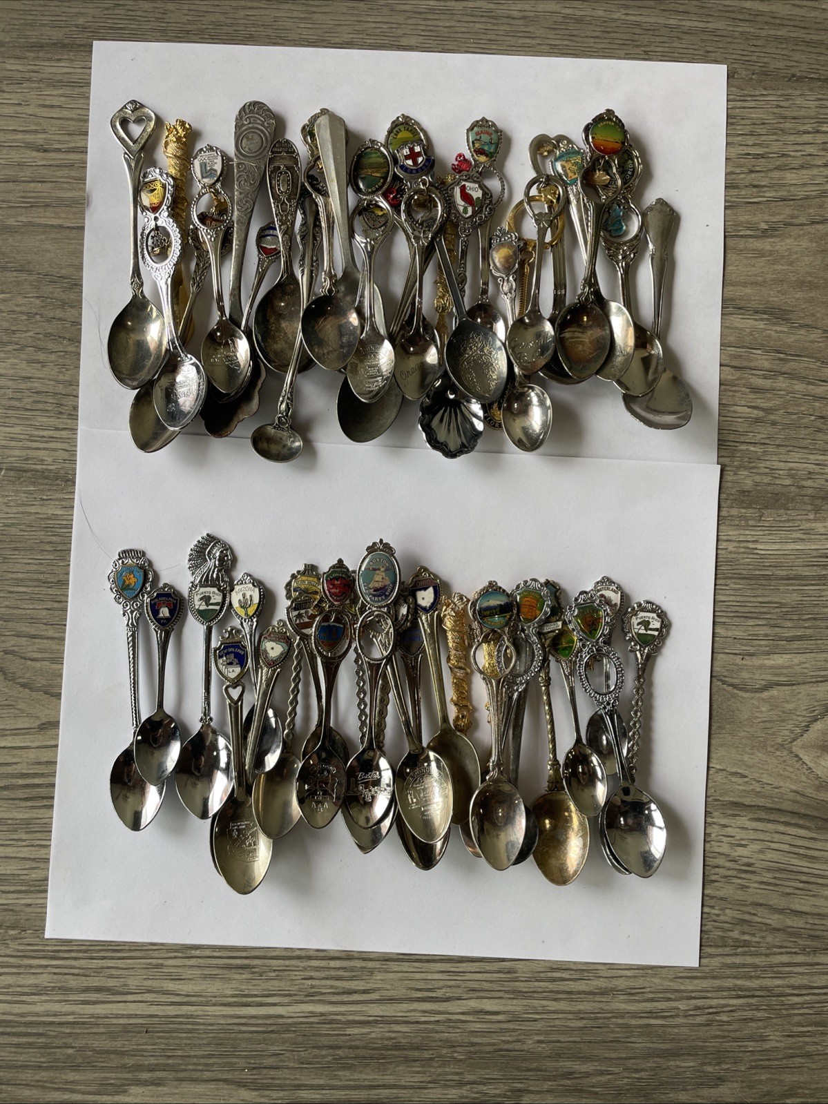 50+ Lot Of Vintage Souvenir Spoons Collectible