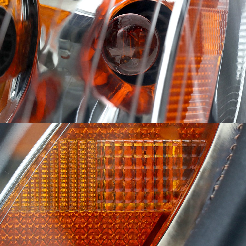 Chrome Halogen Headlights Assembly Compatible With Freightliner