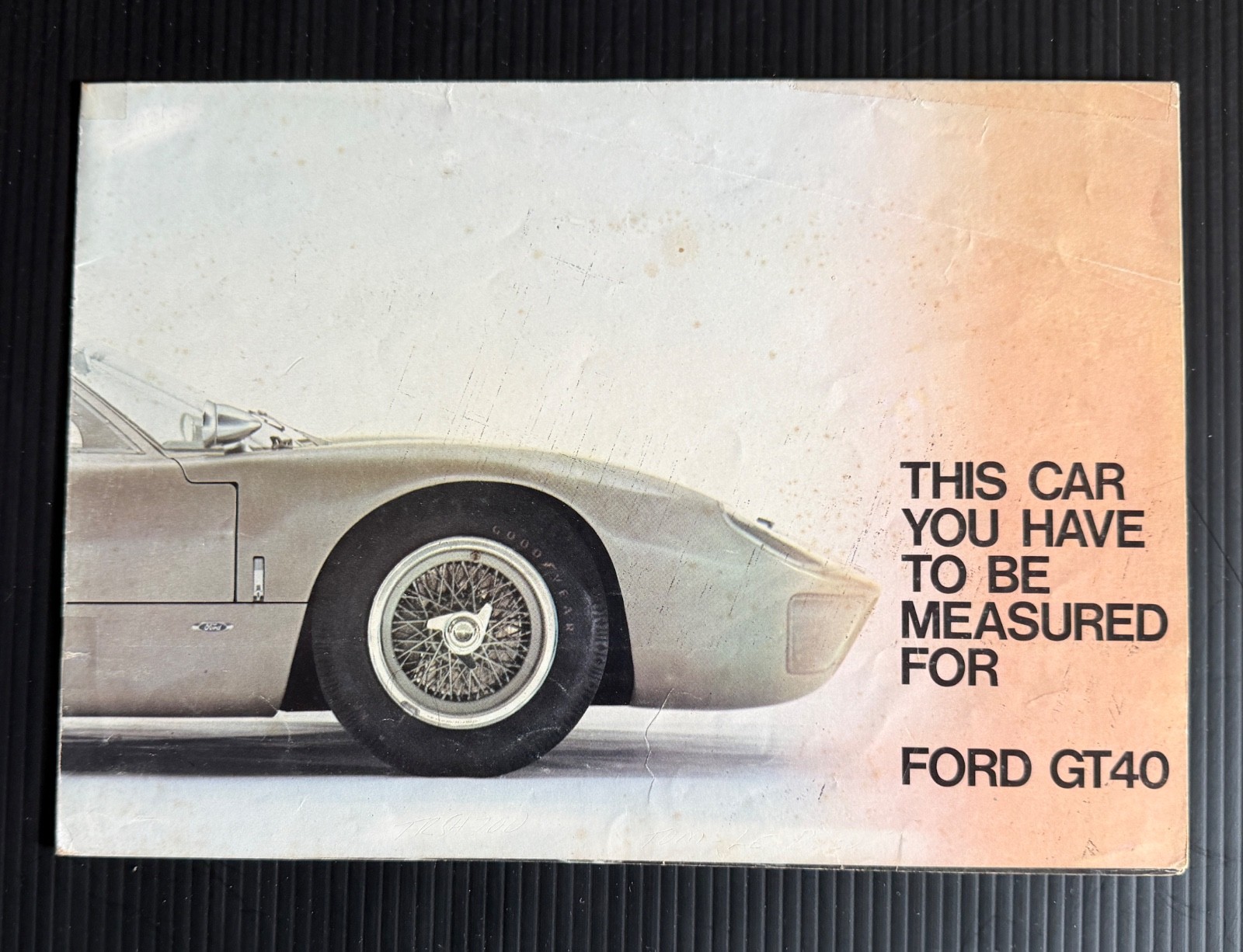 A RARE Find  1966 Ford GT40 Sales Brochure    Original....NOT A REPRINT