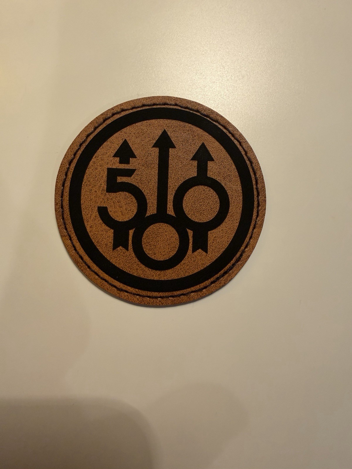 Beretta 500th Anniversary Iron on Round Leather Patch 2.5” Custom Beretta 500th Anniversary Iron on Round Leather Patch 2.5” Custom