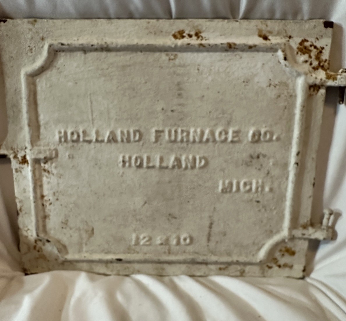 Vintage Holland Furnace Co Cast Iron Door 10x12 Architectural Salvage Michigan Vintage Holland Furnace Co Cast Iron Door 10x12 Architectural Salvage Michigan