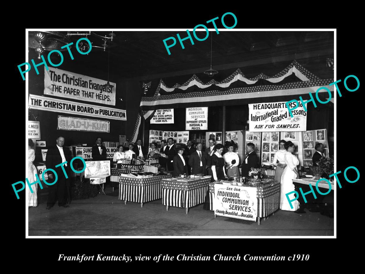 OLD LARGE HISTORIC PHOTO OF FRANKFORT KENTUCKY THE CHRISTIAN CONVENTION c1910 OLD LARGE HISTORIC PHOTO OF FRANKFORT KENTUCKY THE CHRISTIAN CONVENTION c1910