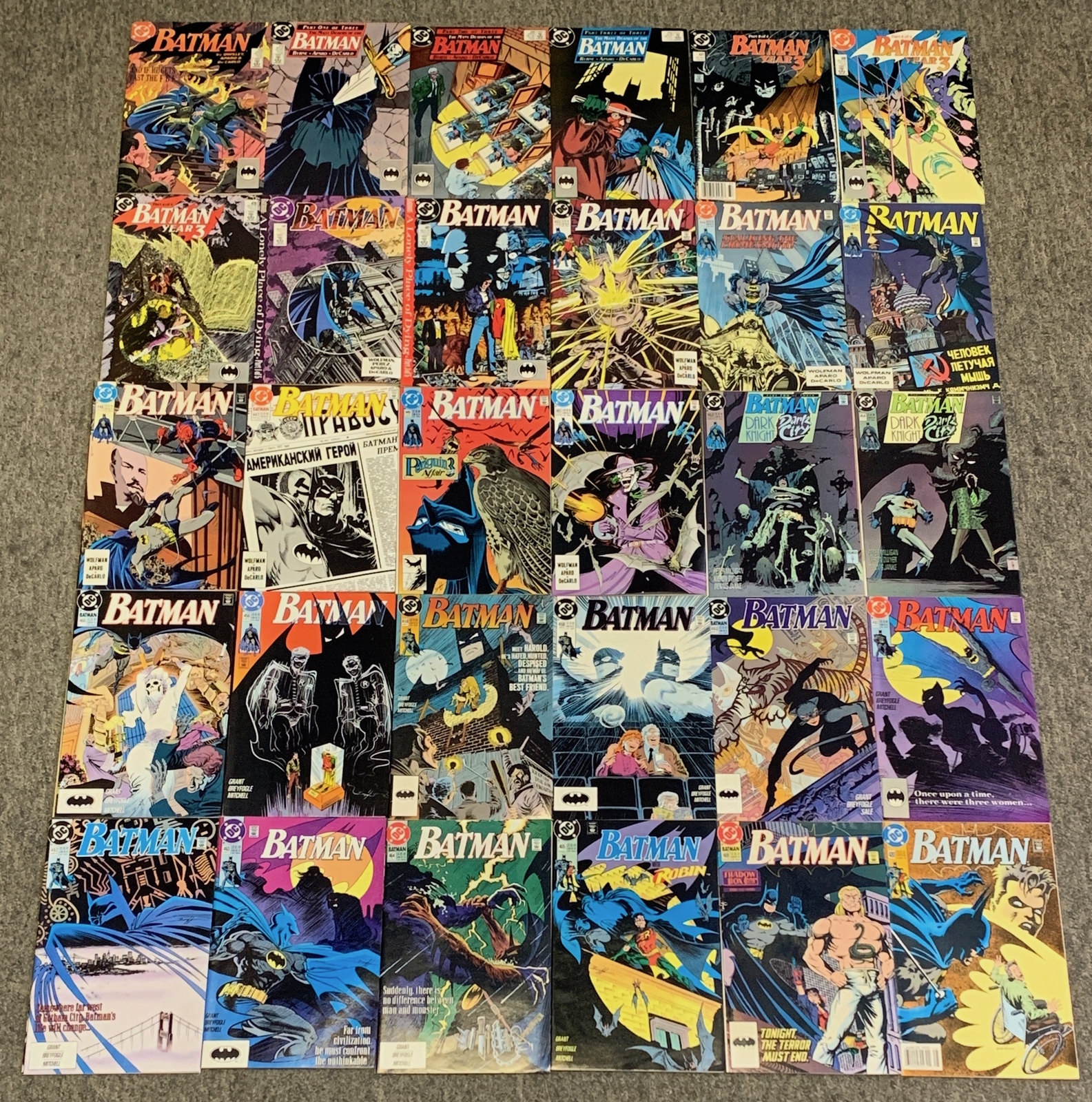 DC Comics BATMAN #432 433-435 437-441 443-447 449 451 453-456 458-465 469 480