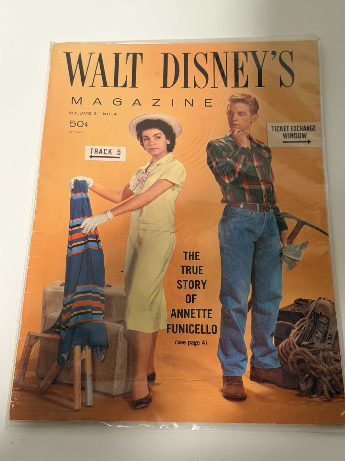 SEALED*Walt Disney's Magazine Annette STORY OF ANNETTE FUNICELLO June 1958 No. 4 SEALED*Walt Disney's Magazine Annette STORY OF ANNETTE FUNICELLO June 1958 No. 4
