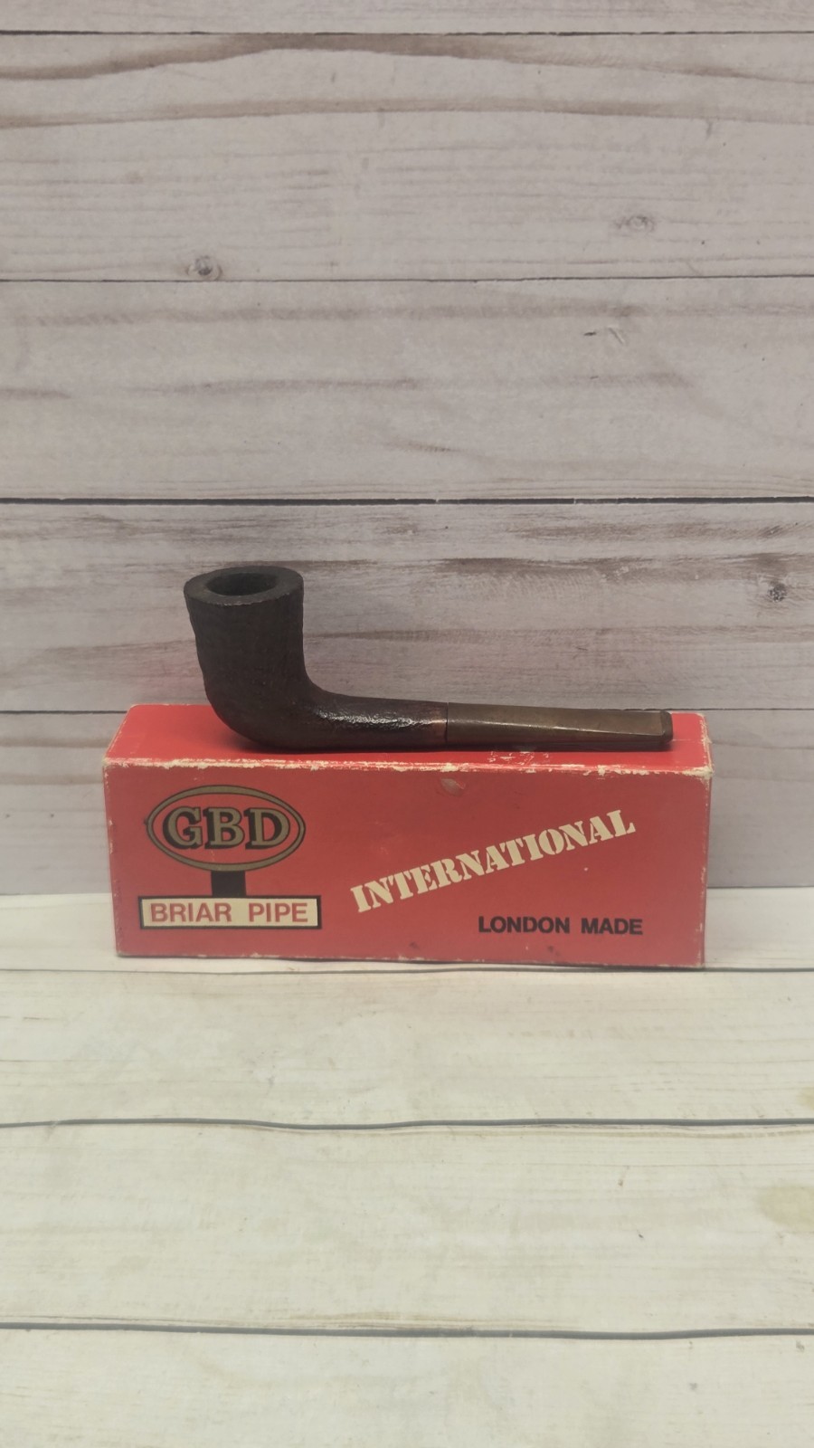 GBD Briar Pipe International Tobacco Pipe Box Bag Vtg Never Used GBD Briar Pipe International Tobacco Pipe Box Bag Vtg Never Used