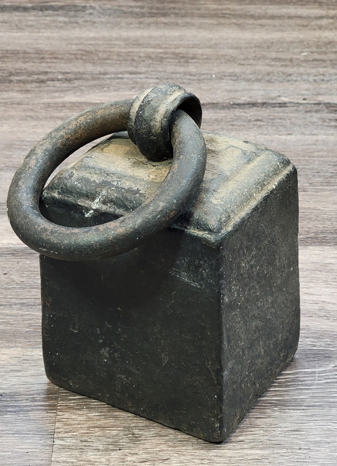 Antique 19th C Cast Iron Carriage/Buggy Weight/Horse Tether Marked 