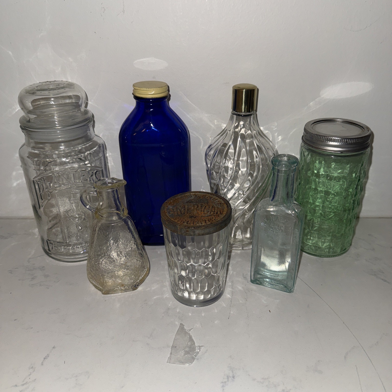 lot of 7 Vintage bottles And Jars lot of 7 Vintage bottles And Jars