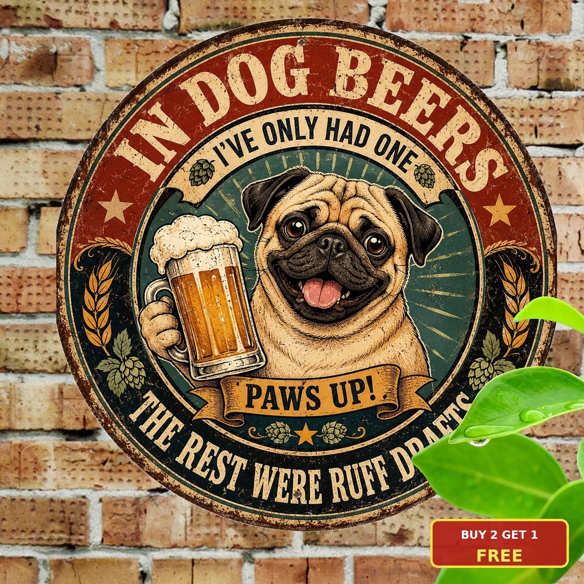 funny_dog_beer_pug_retro