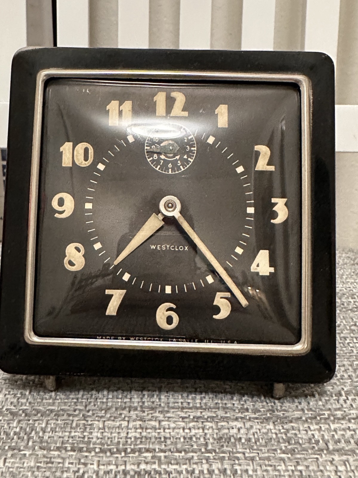 VTG 1940\'s Westclox SPUR Style 1 Alarm Clock * Luminous * Original * WORKING