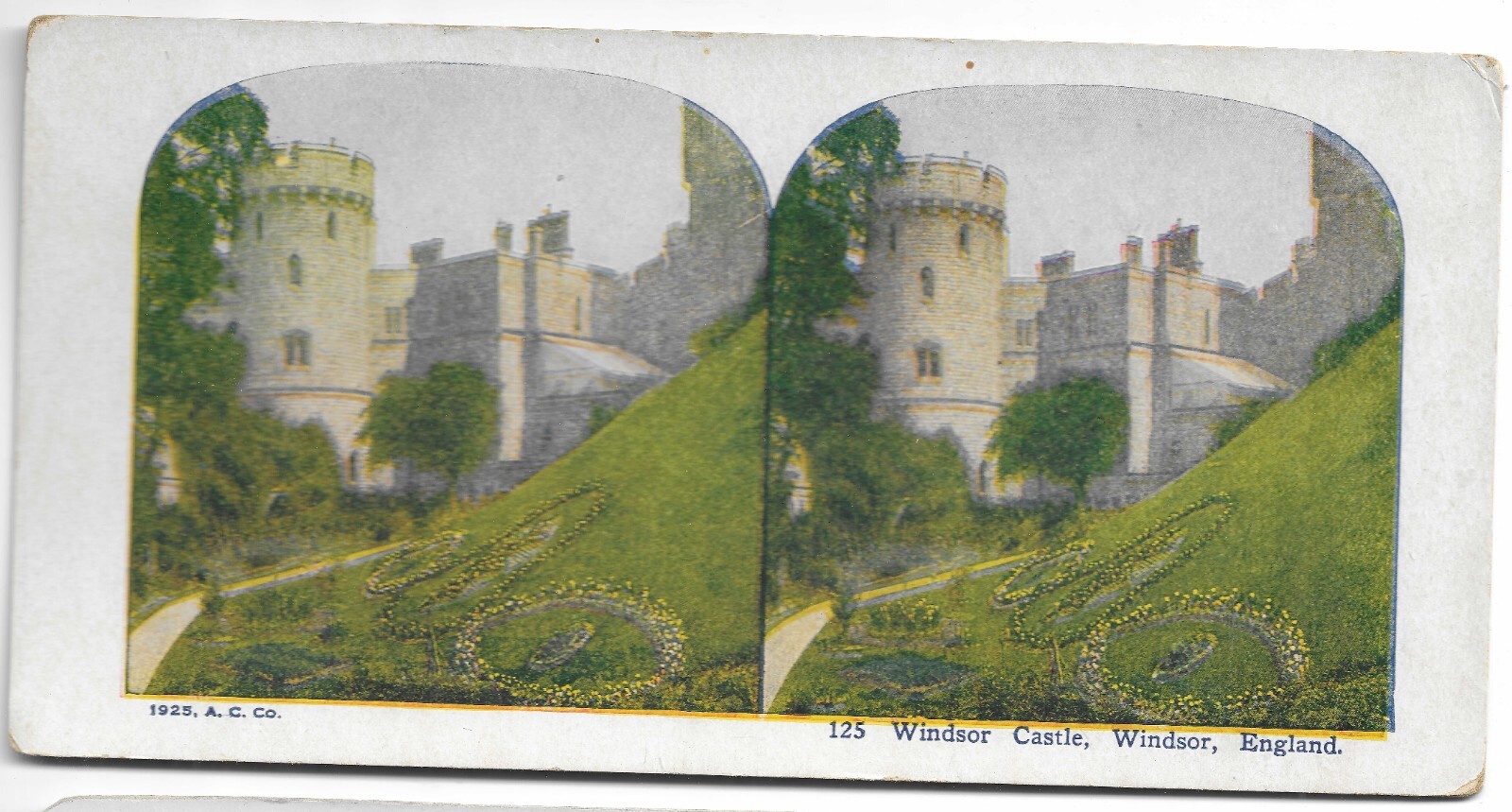 Windsor Castle, Windsor, England, 1925 Stereoview Card Windsor Castle, Windsor, England, 1925 Stereoview Card