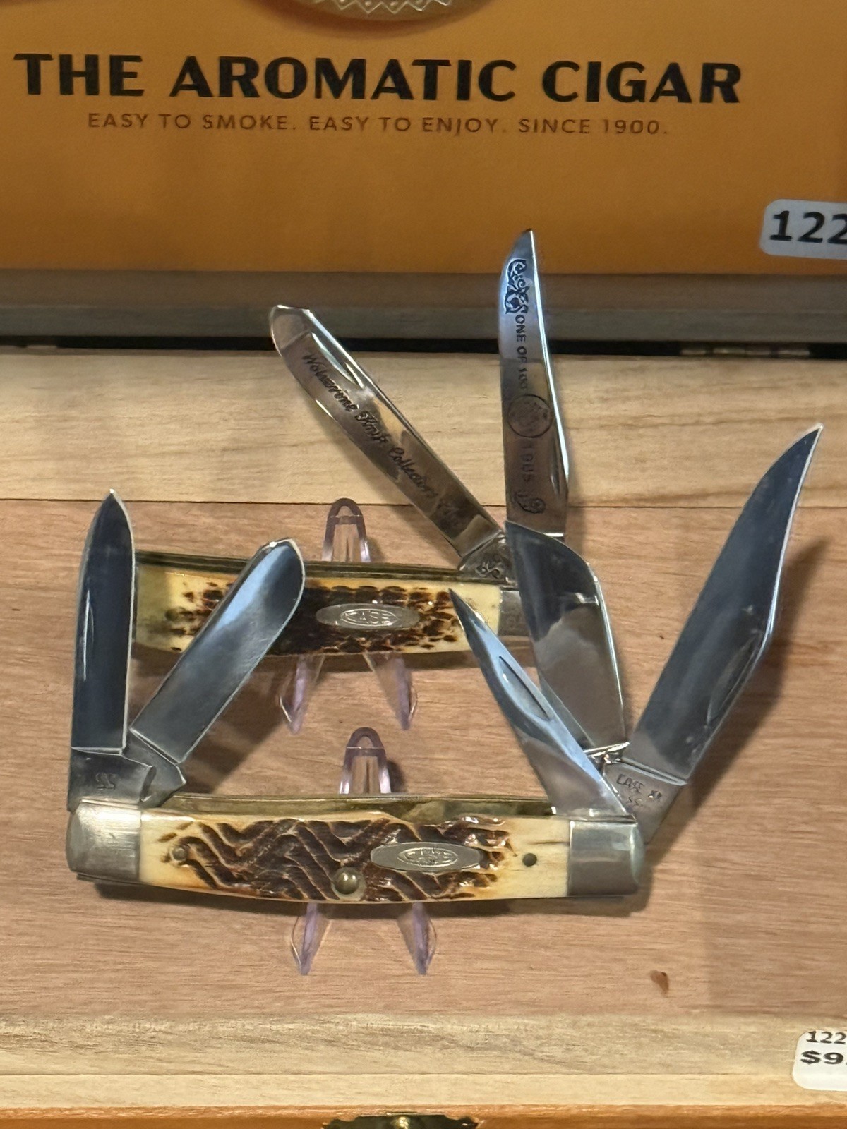 SUPER RARE 1985 Case XX 5592 SS 5 Blade Stockman 2nd Cut Stag Punch Mini COMBO SUPER RARE 1985 Case XX 5592 SS 5 Blade Stockman 2nd Cut Stag Punch Mini COMBO