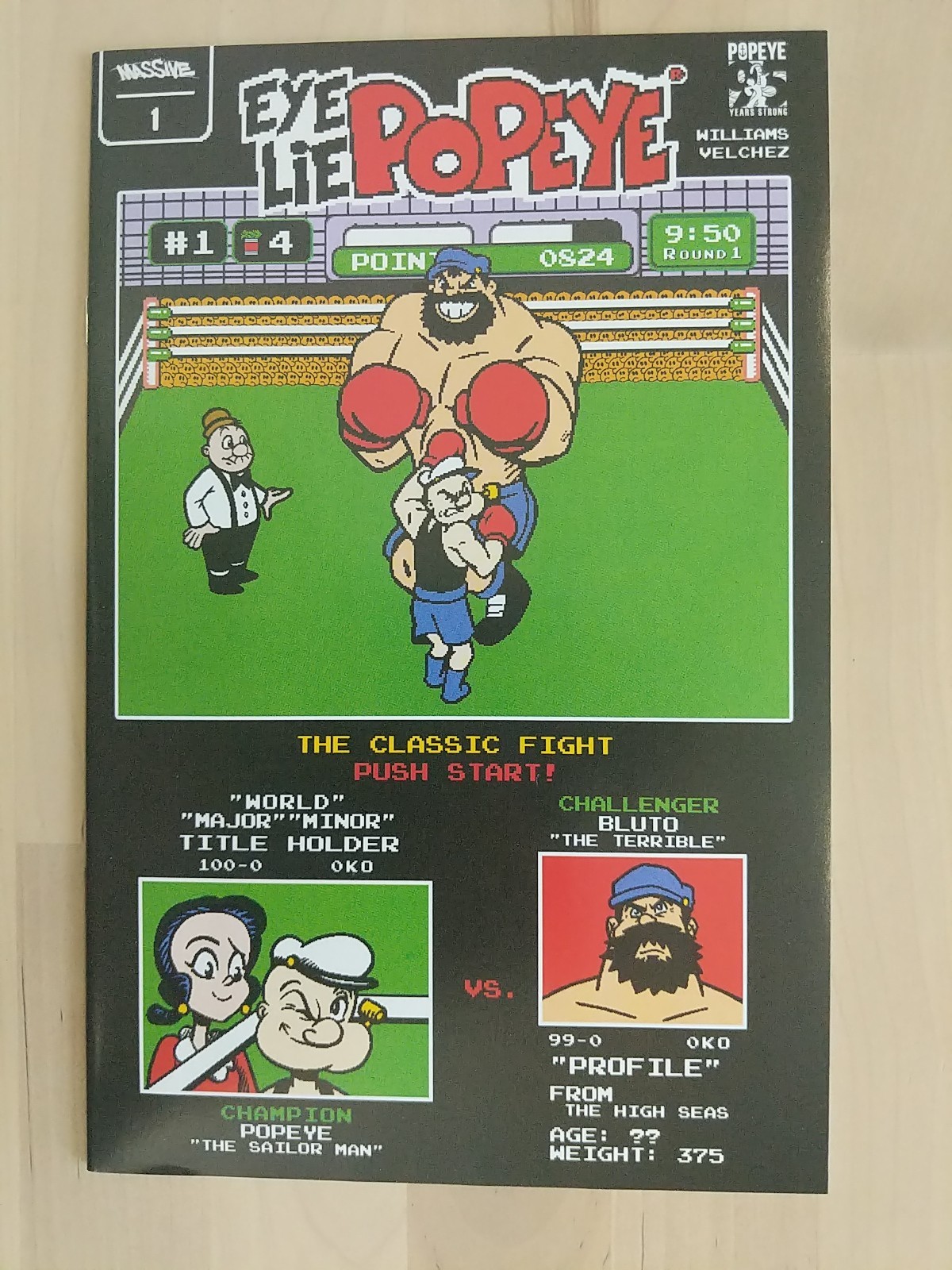 EYE LIE POPEYE #1 VIDEO GAME HOMAGE | NEW | NM