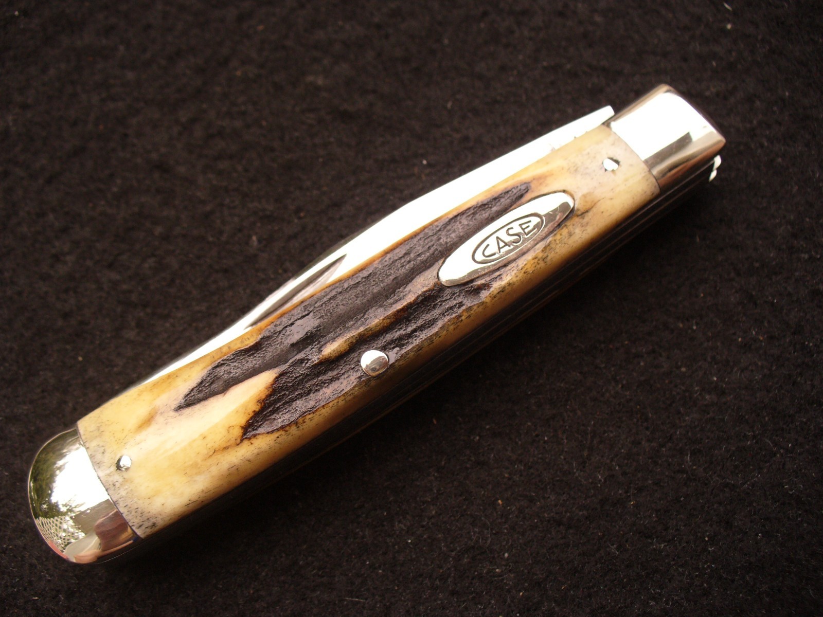 Vintage Case XX 3254 Trapper Knife Re-Handled in Stag 1940-64 Exc. Vintage Case XX 3254 Trapper Knife Re-Handled in Stag 1940-64 Exc.