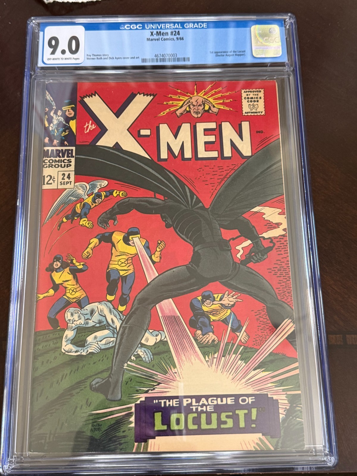x-men 24 1964 cgc 9.0 x-men 24 1964 cgc 9.0