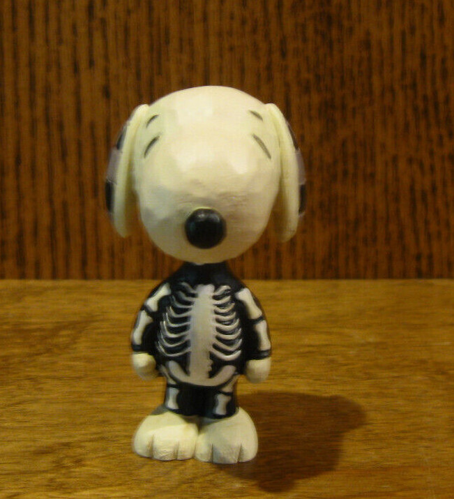 Jim Shore PEANUTS Miniature #6010320 SNOOPY SKELETON, NIB cottagecore  3+\