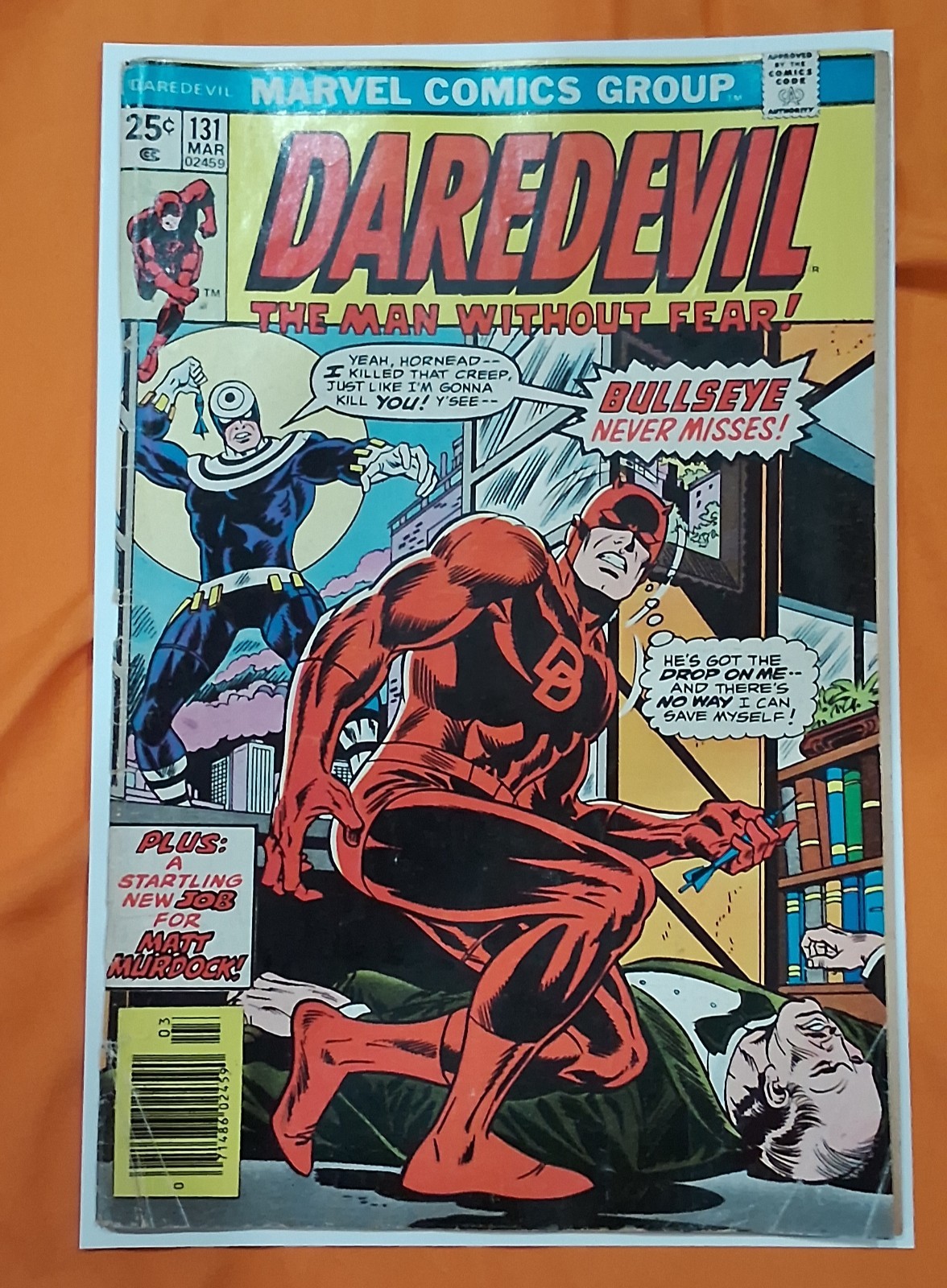 Daredevil #131 (Marvel Comics March 1976) Gd+ Lower Grade Has MVS