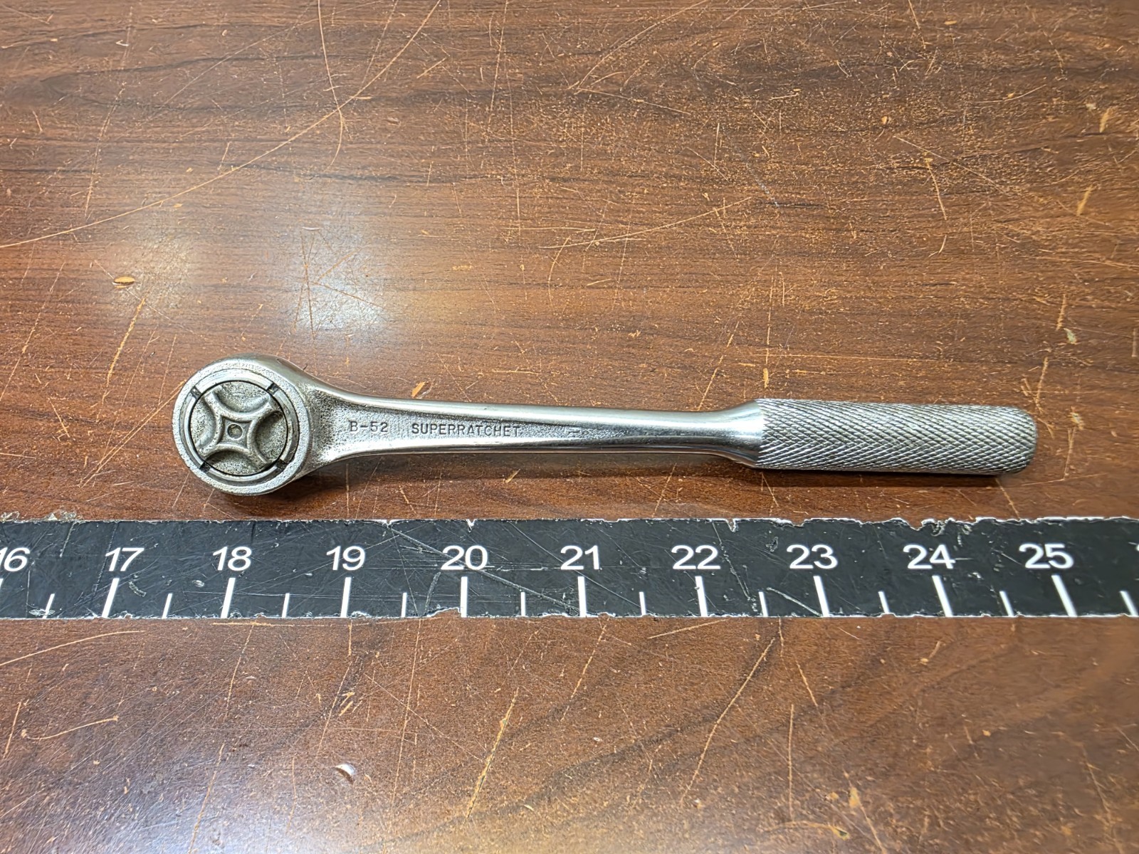 Vintage J.H. Williams Tools 3/8” Drive Ratchet B-52 SUPERRATCHET USA