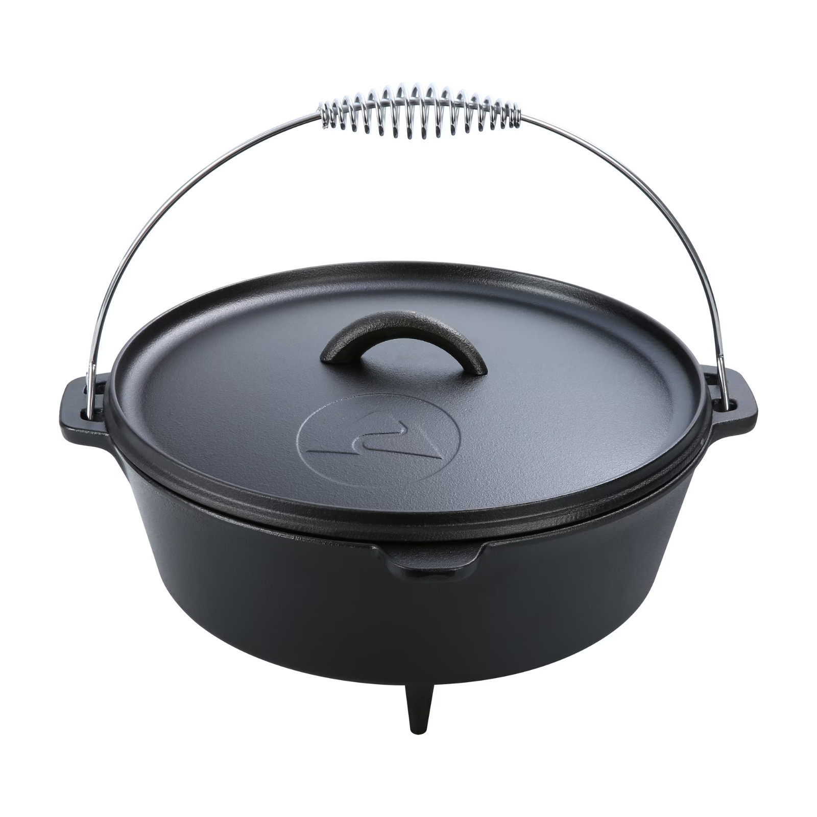 Ozark Trail 5-Quart Pre-Seasoned Cast Iron Dutch Oven with Spiral Bail Handle Ozark Trail 5-Quart Pre-Seasoned Cast Iron Dutch Oven with Spiral Bail Handle