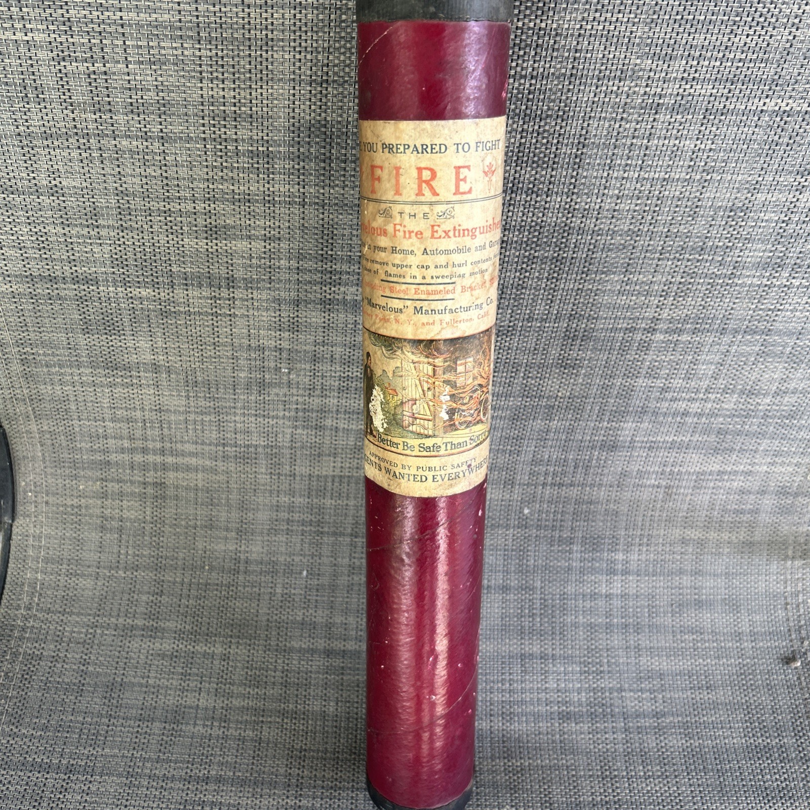 Early 1900'S ANTIQUE MARVELOUS FIRE EXTINGUISHER NEVER USED CONDITION