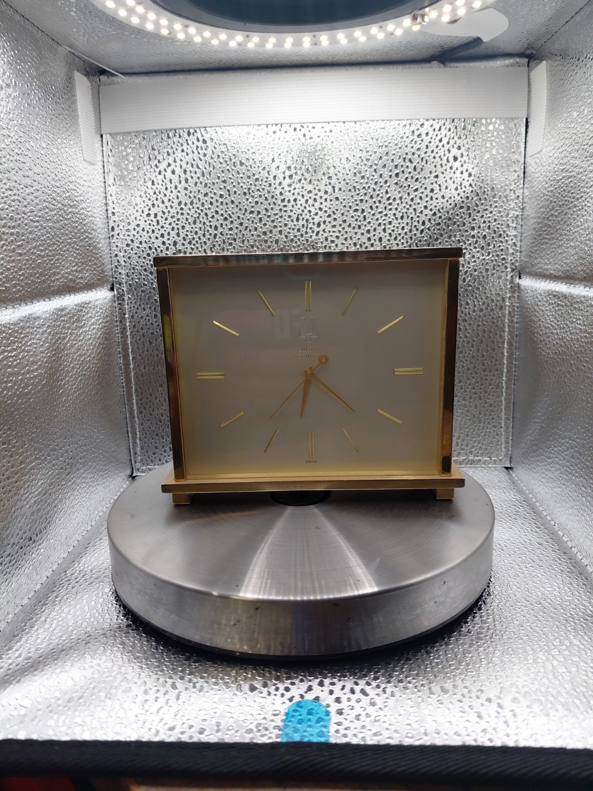 VINTAGE  RARE : BULOVA ACCUTRON MANTLE CLOCK WORKS