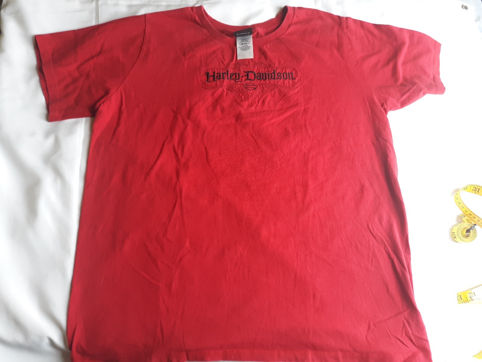 Harley-Davidson T-Shirt Red Embroidered Chuck’s Harley-Davidson Bloomington , IL