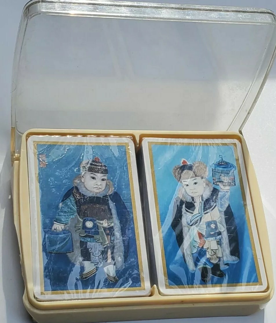 NOS Vintage Playing Cards Set Inuit Tuskegee Litho Prints US Card Co. Cincinnati NOS Vintage Playing Cards Set Inuit Tuskegee Litho Prints US Card Co. Cincinnati