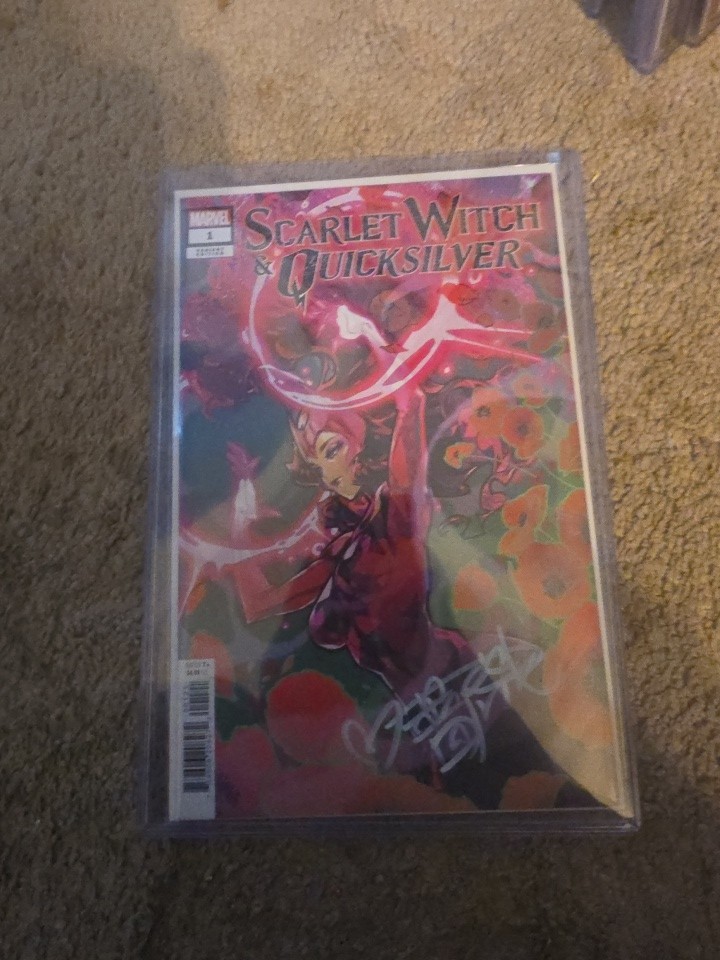 SCARLET WITCH & QUICK SILVER #1  VIRGIN SIGNED BY ROSE BESCH W/COA/Scarlett Witc