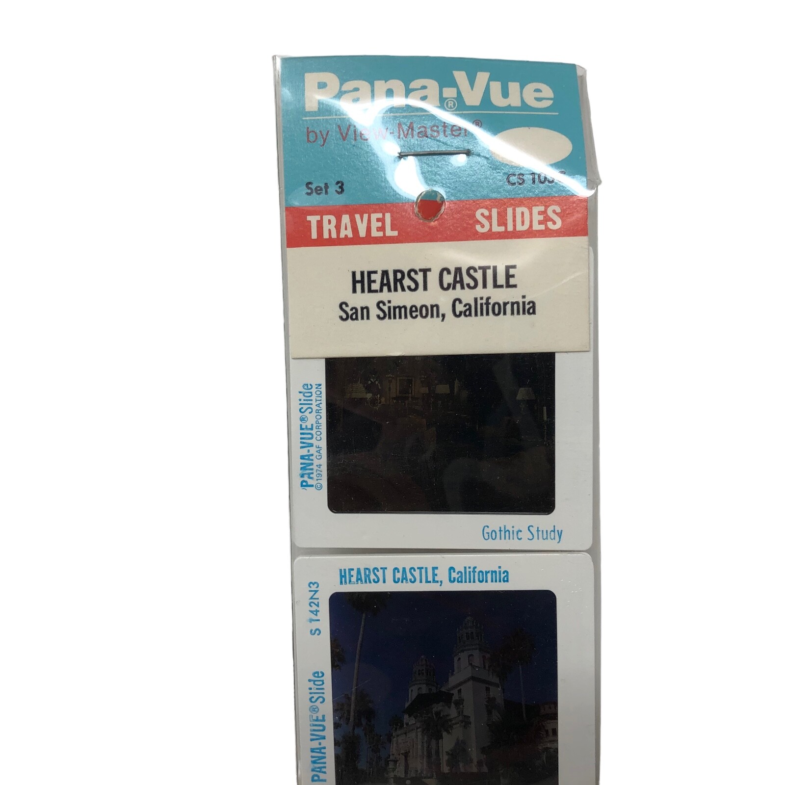VTG NIP Pana-Vue Hearst Castle San Simeon California 5 Slides