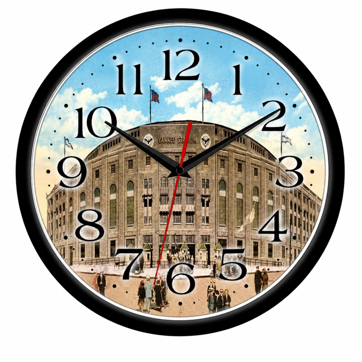 Yankee Stadium 10 Inch Wall Clock Vintage New York Baseball Stadium | Quartz