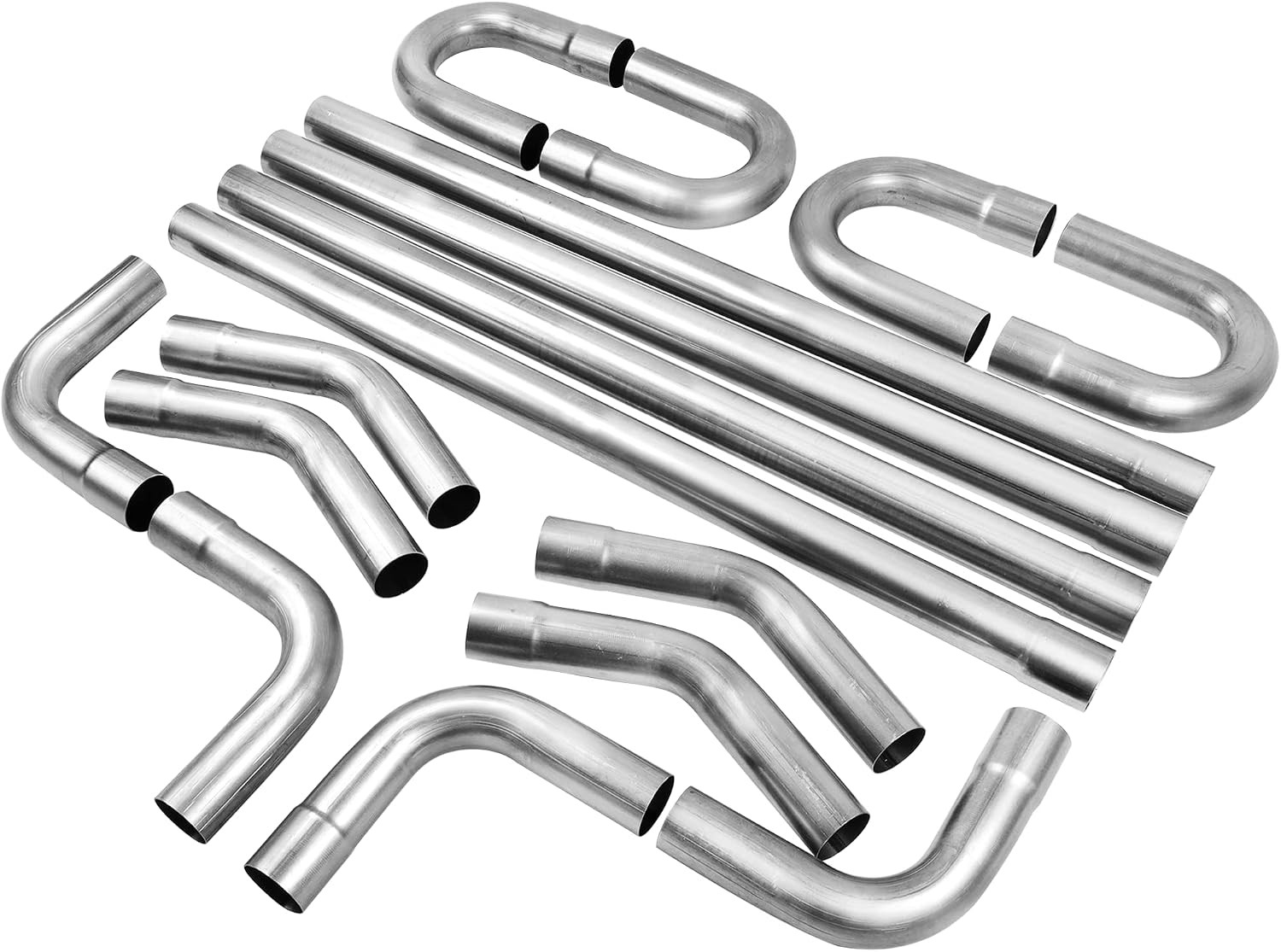 3'' Mild Steel Exhaust Pipe Kit, 3'' OD Exhaust Pipe, 16PCS