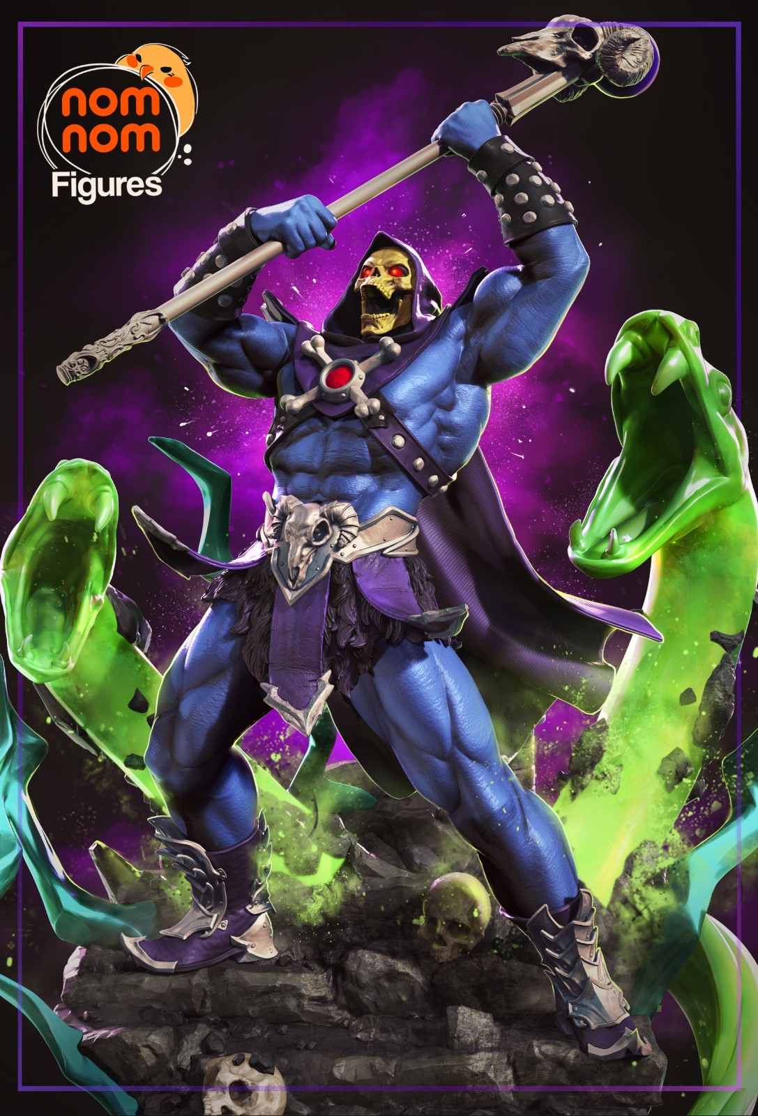 1:6 Skeletor Masters of the Universe Fan Art UNPAINTED High Quality Garage Kit