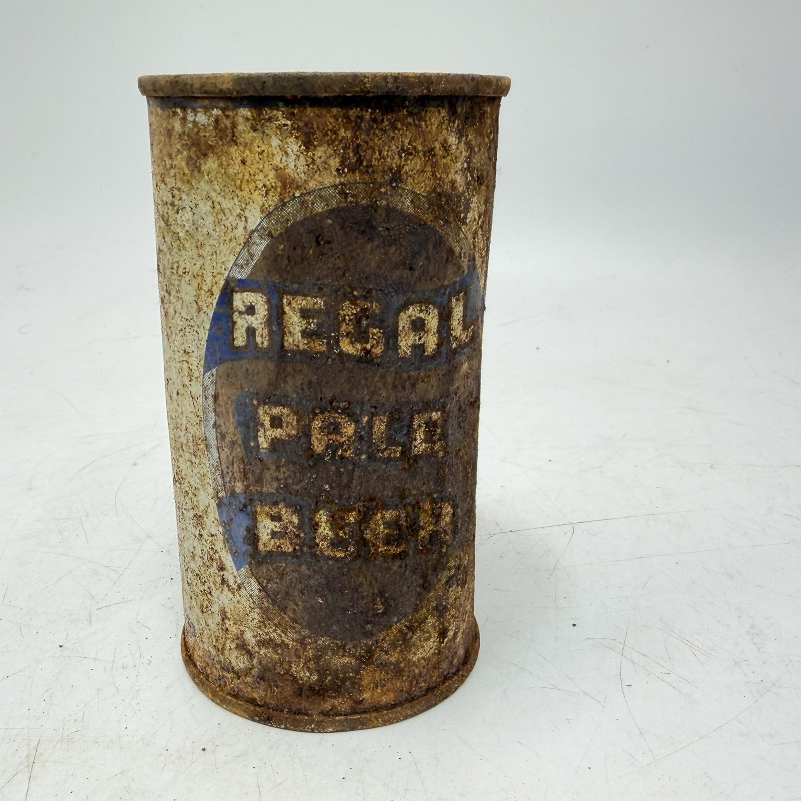 Early Regal Pale Beers Flattop Beer Can Steel Vintage San Francisco Ca RUSTY
