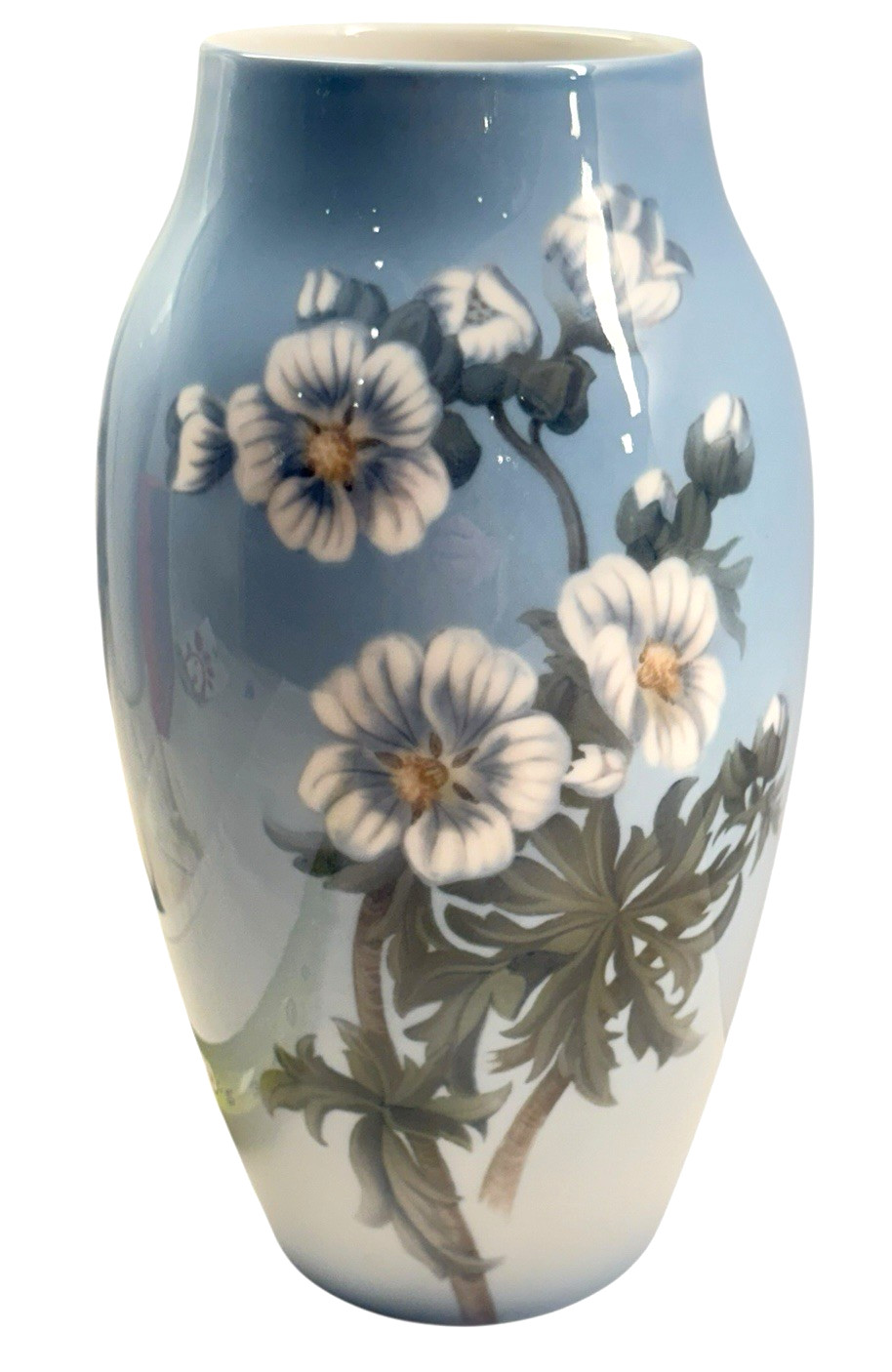 VTG Bing & Grondahl Denmark 8637/243 Floral Porcelain LG Vase Signed SK 10.25” VTG Bing & Grondahl Denmark 8637/243 Floral Porcelain LG Vase Signed SK 10.25”