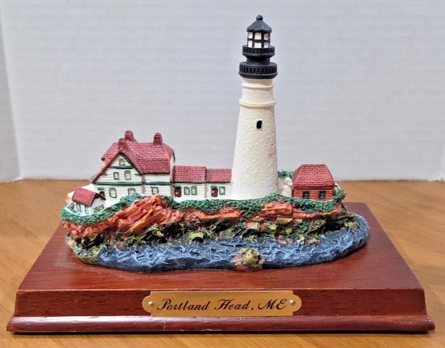Portland Head, Maine Lighthouse, On a Wood Base Portland Head, Maine Lighthouse, On a Wood Base