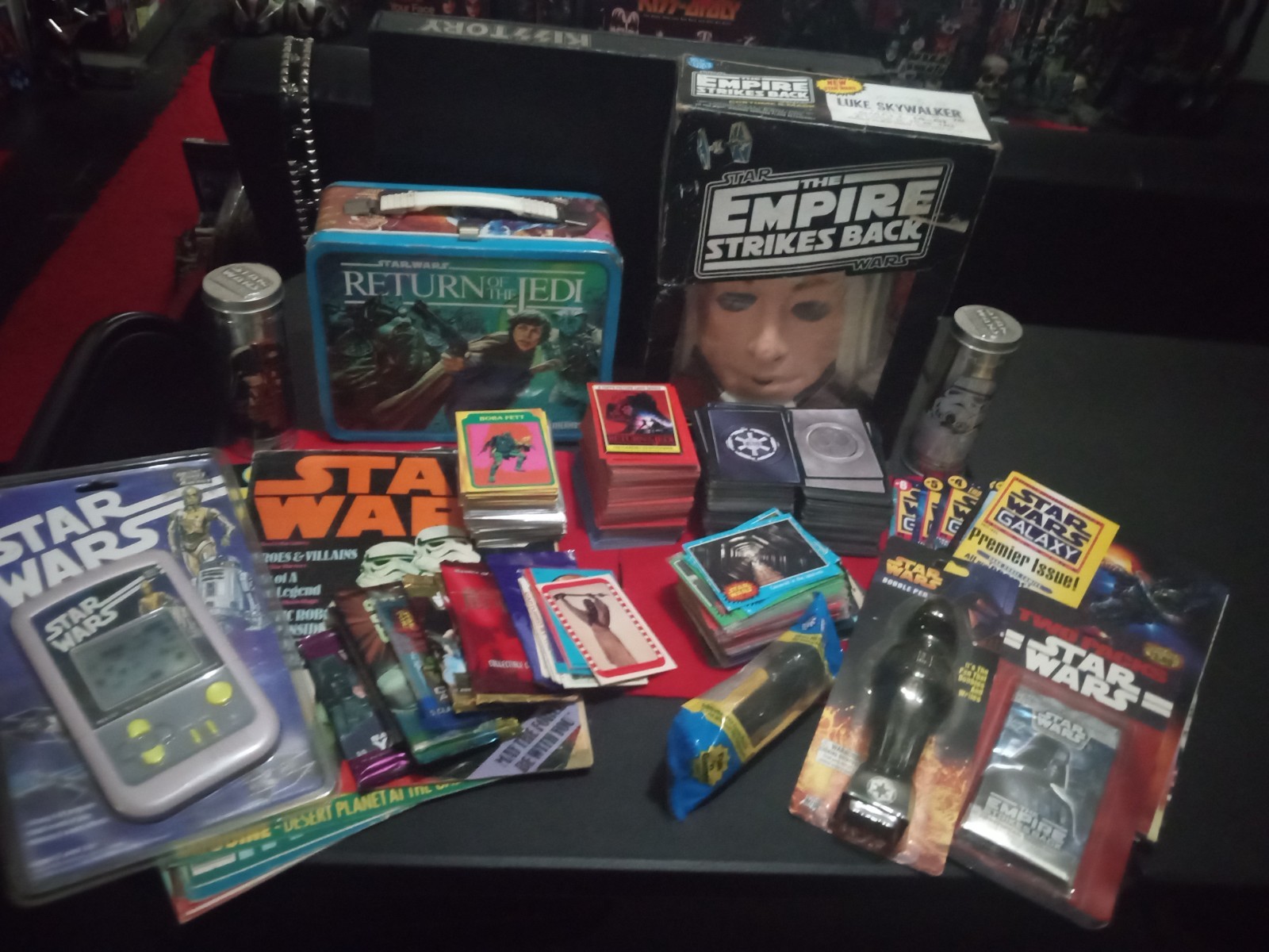 vintage star wars trading cards lot