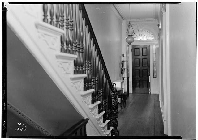 Photo:New York NY Seabury Tredwell House 1936 First Floor Stair Hall