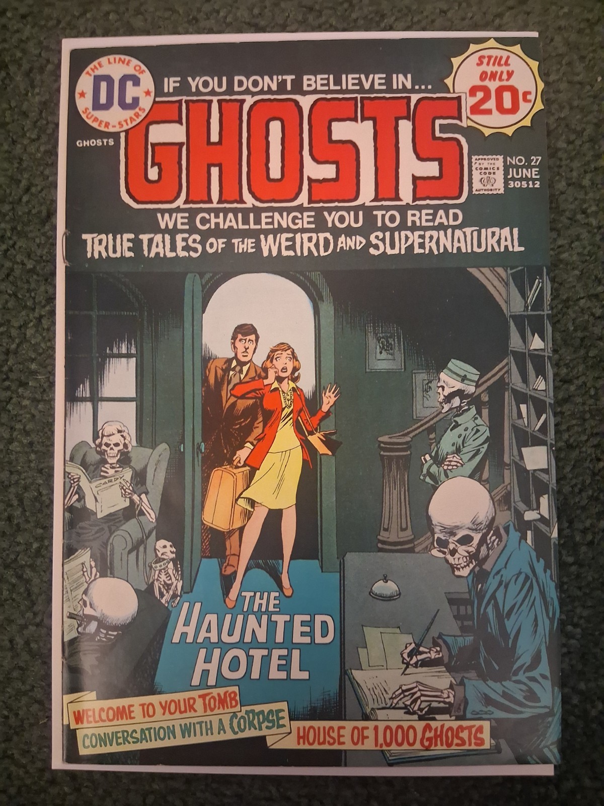 Ghosts #27 DC Comics 1974 HIGH GRADE BRONZE HORROR NM- 9.2 NICK CARDY ART