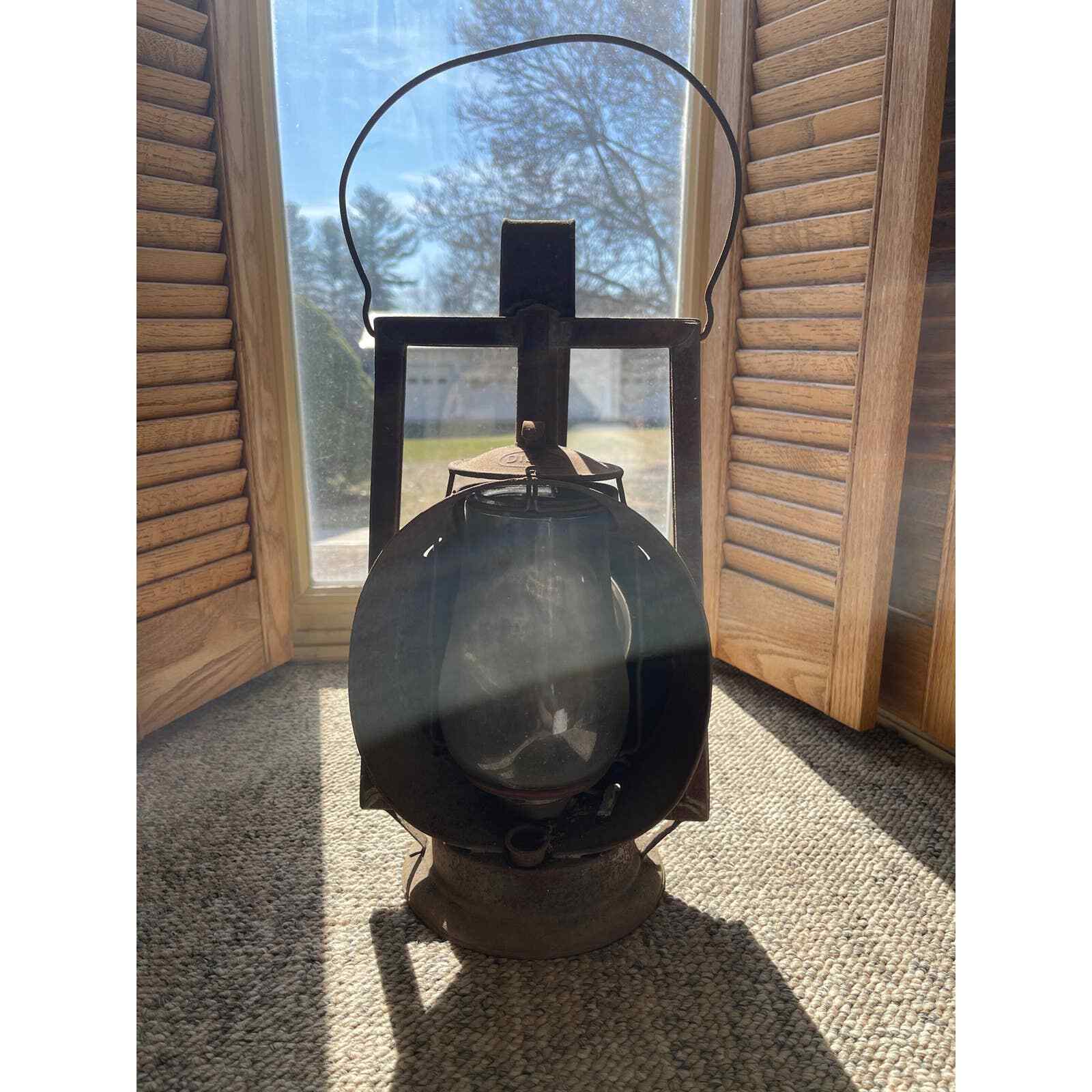 Antique 1900\'s Dietz Acme Track Walker Inspector Railroad Train Lamp Patina Rust