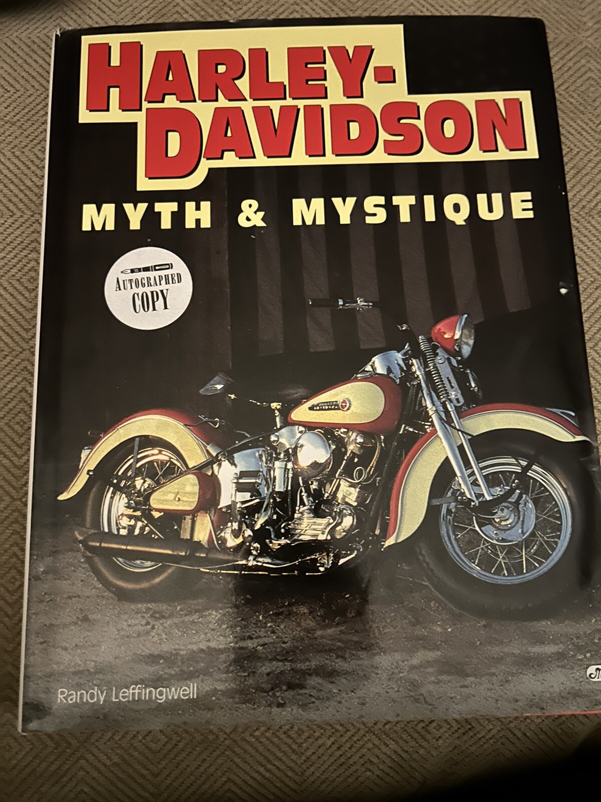 SIGNED HELLS  SONNY BARGER HARLEY DAVIDSON MYTH and MYSTIQUE COFFEE TABLE BOOK
