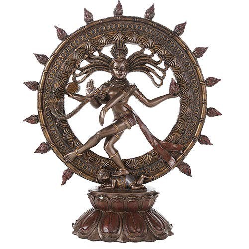 Pacific Trading Large Hindu Deity Shiva Nataraja Statue, Brown Pacific Trading Large Hindu Deity Shiva Nataraja Statue, Brown