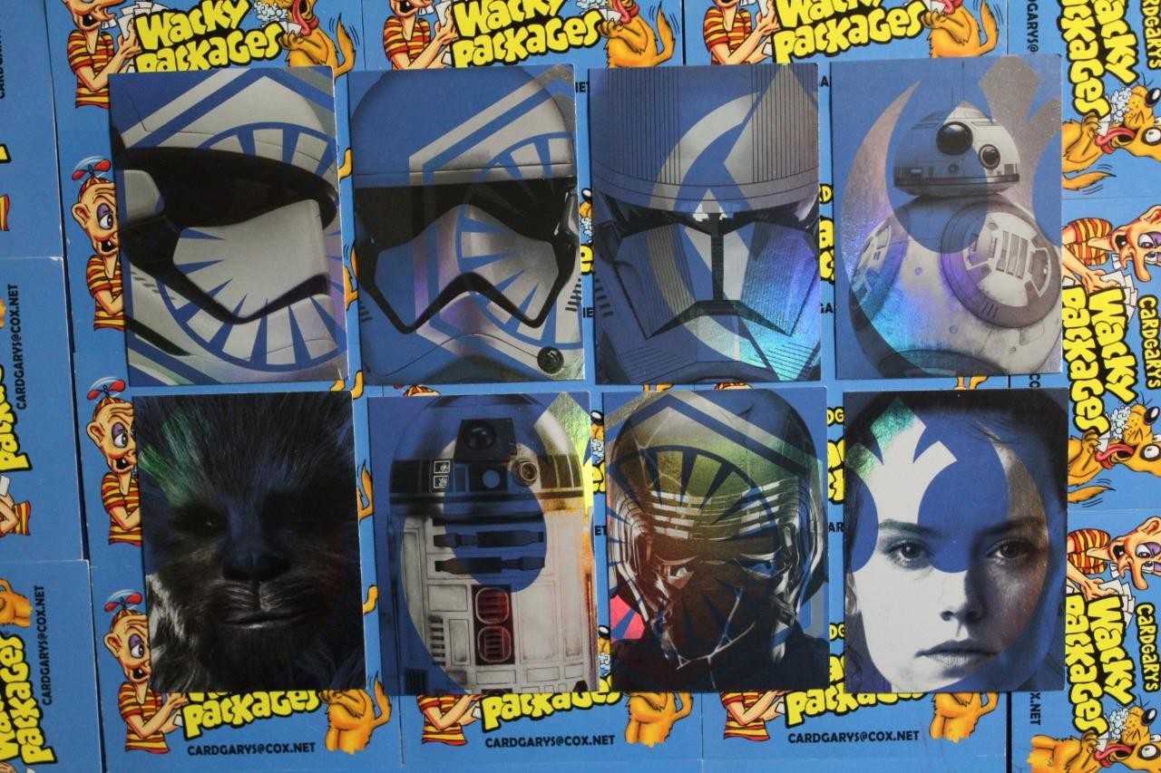 2019 STAR WARS JOURNEY TO RISE OF SKYWALKER FOIL CHARACTER CHASE SET ALL 8 CARDS