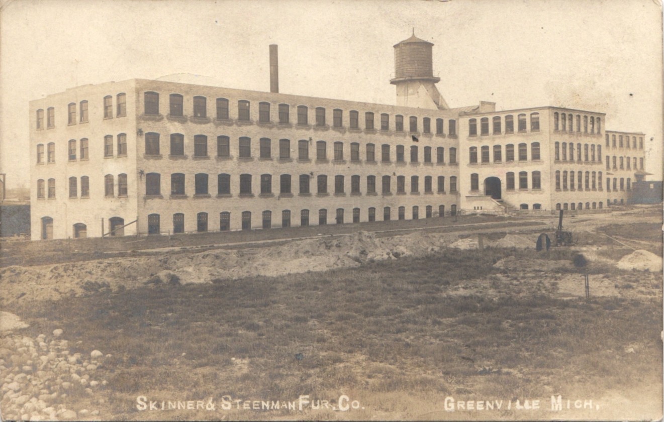 FURNITURE FACTORY greenville mi c1910 real photo postcard rppc michigan skinner