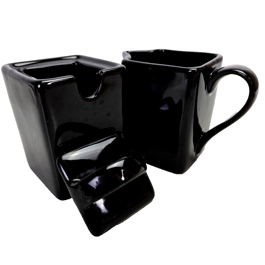 10 Strawberry Street Black Creamer Lid Sugar Bowl Pitcher Ceramic Black Vintage 10 Strawberry Street Black Creamer Lid Sugar Bowl Pitcher Ceramic Black Vintage
