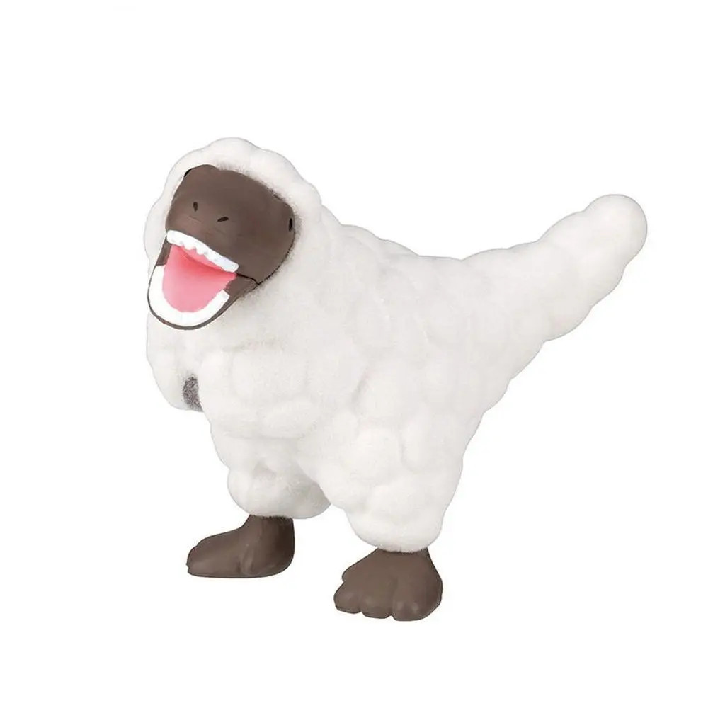 Roar Fluffy Feathered Tyrannosaurus Flocked Figure, 3cm Collectible Toy
