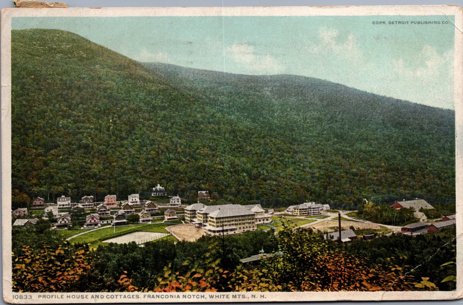 1911 PHOSTINT Postcard Profile House Cottages Franconia Notch White Mts NH 1911 PHOSTINT Postcard Profile House Cottages Franconia Notch White Mts NH