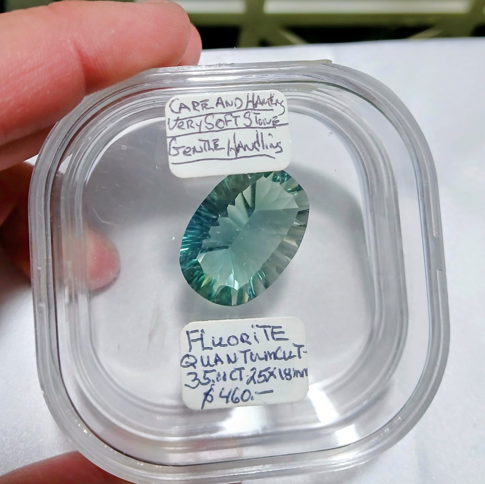 🔥Rare Facted Fluorite Gem 35CT Lapidary Jewelry Making Large 🔥Rare Facted Fluorite Gem 35CT Lapidary Jewelry Making Large