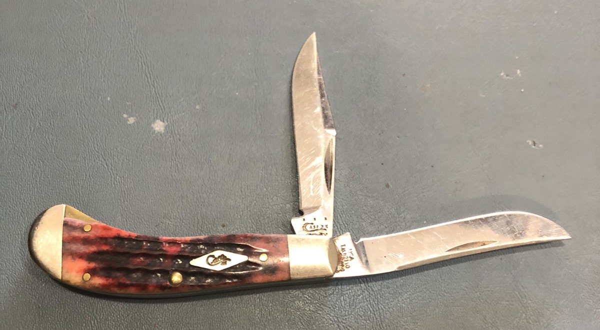2014 CASE XX USA TB62110 SS Tony Bose Crimson Bone Saddlehorn