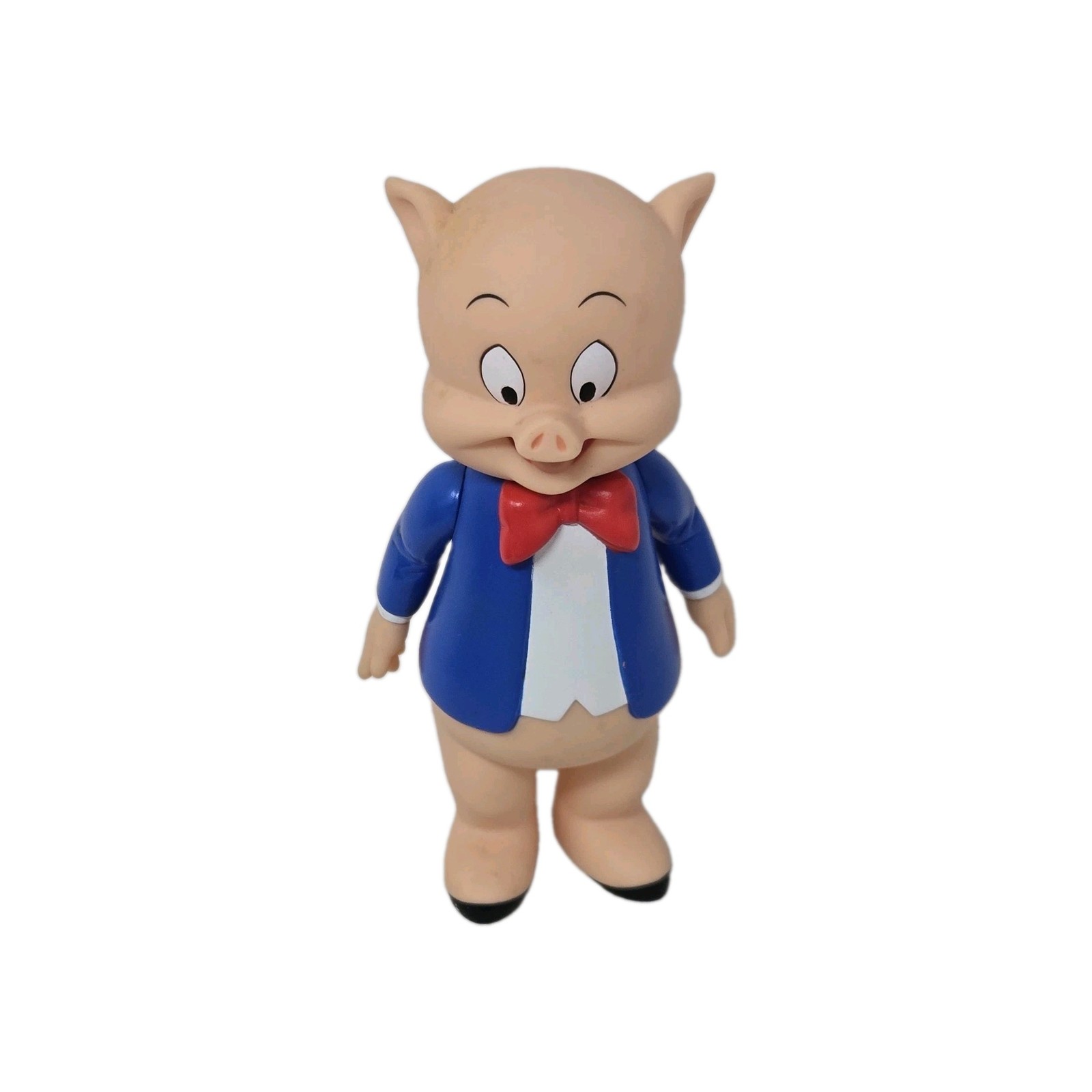 VINTAGE PORKY PIG PLASTIC RUBBER WARNER BROS ENTERTAINMENT COLLECTIBELE 7