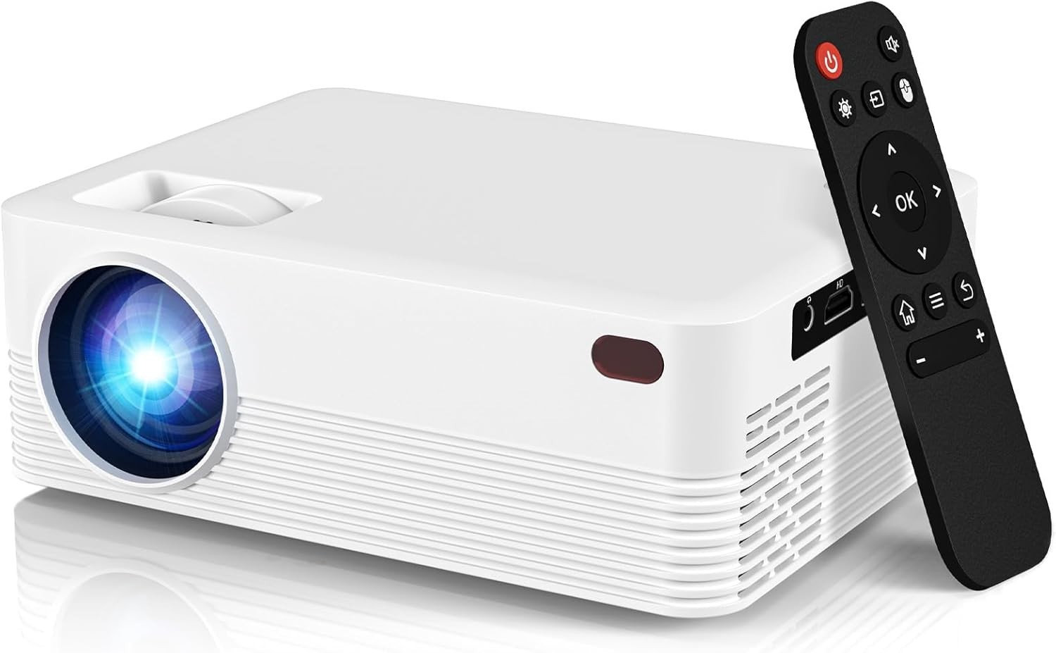 Mini Portable Projector with Wifi and Bluetooth, Native 1080P Full HD Mini Portable Projector with Wifi and Bluetooth, Native 1080P Full HD