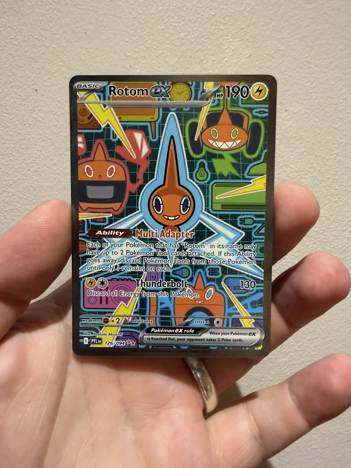 Pokémon TCG Rotom EX 126/094 Phantasmal Flames Special Illustration Rare NM 